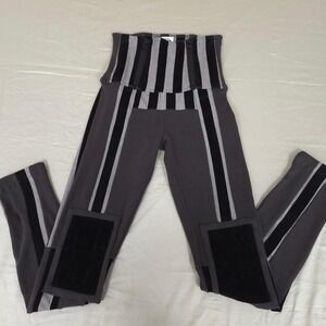 Nuvula High Waist Bamboo Leggings Womens XS Goth Techwear Grunge Streetwear Alt